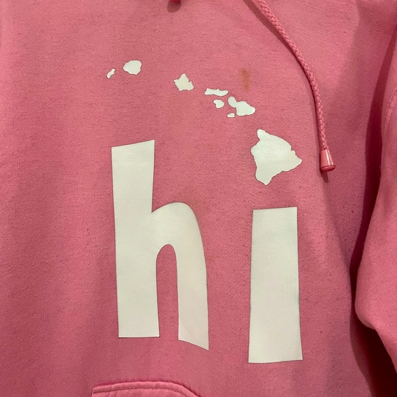 Maui Hawaii Island Pink Hoodie size medium - Picture 3 of 5
